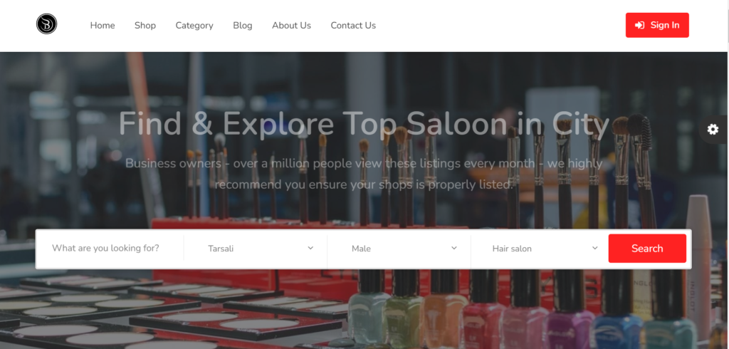 salon web design company