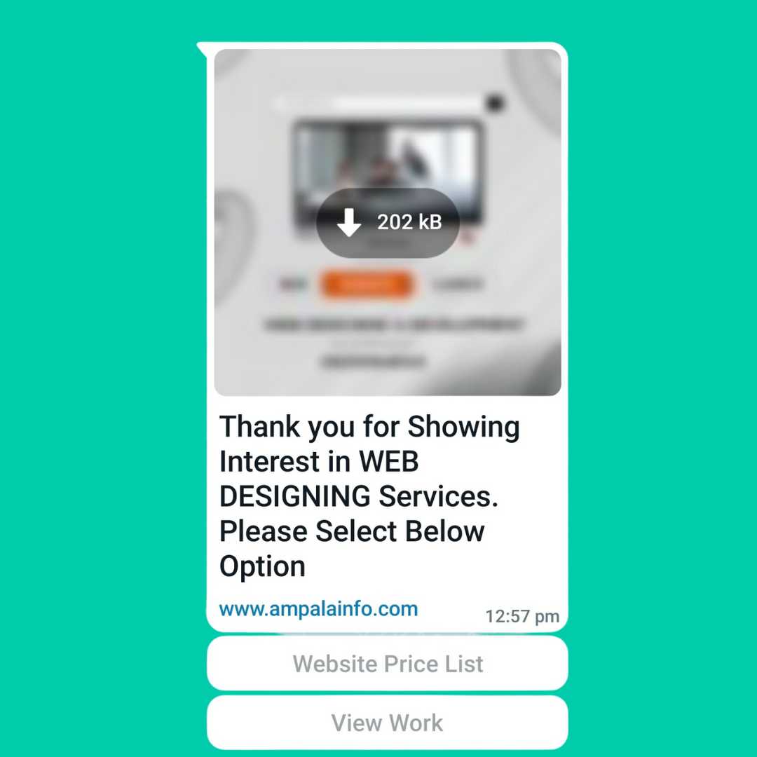 WhatsApp Chatbot API